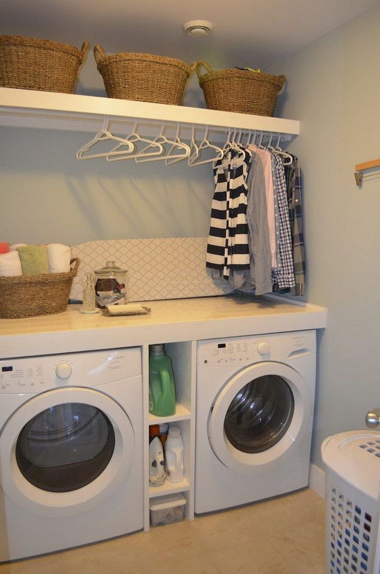 68+ Stunning DIY Laundry Room Storage Shelves Ideas - Page 8 of 70