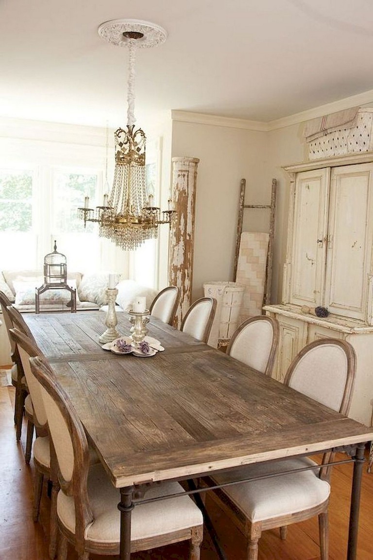 73+ Awesome Vintage French Country Dining Room Design Ideas - Page 13 of 75