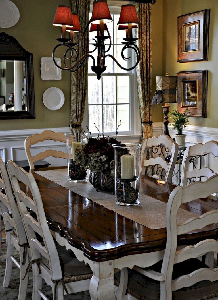 73+ Awesome Vintage French Country Dining Room Design Ideas - Page 5 of 75
