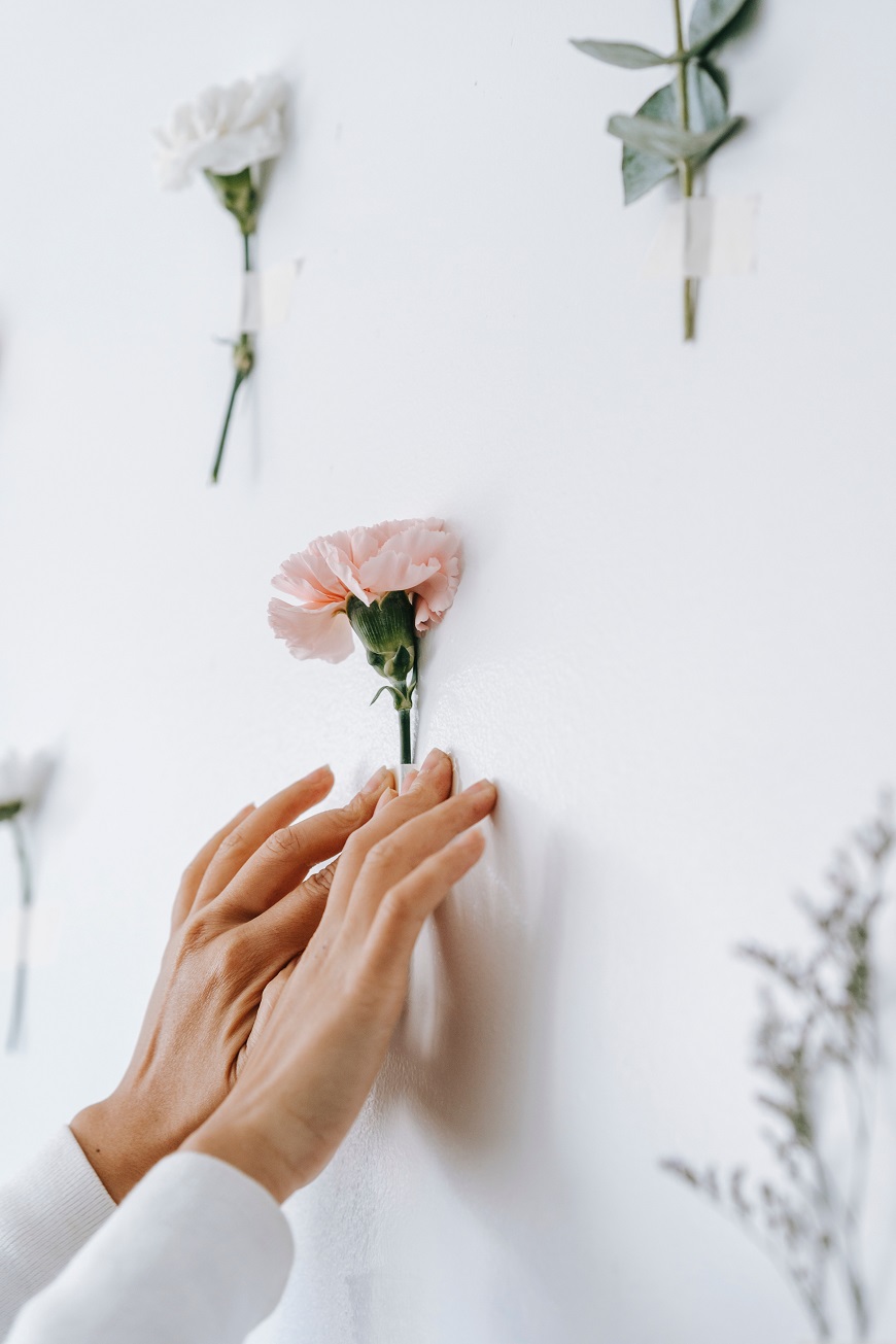 Flower wall headboard, Creating your own flower