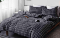 Masculine comforter sets with plaid design