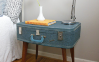 Suitcase nightstands, create storage in a small room