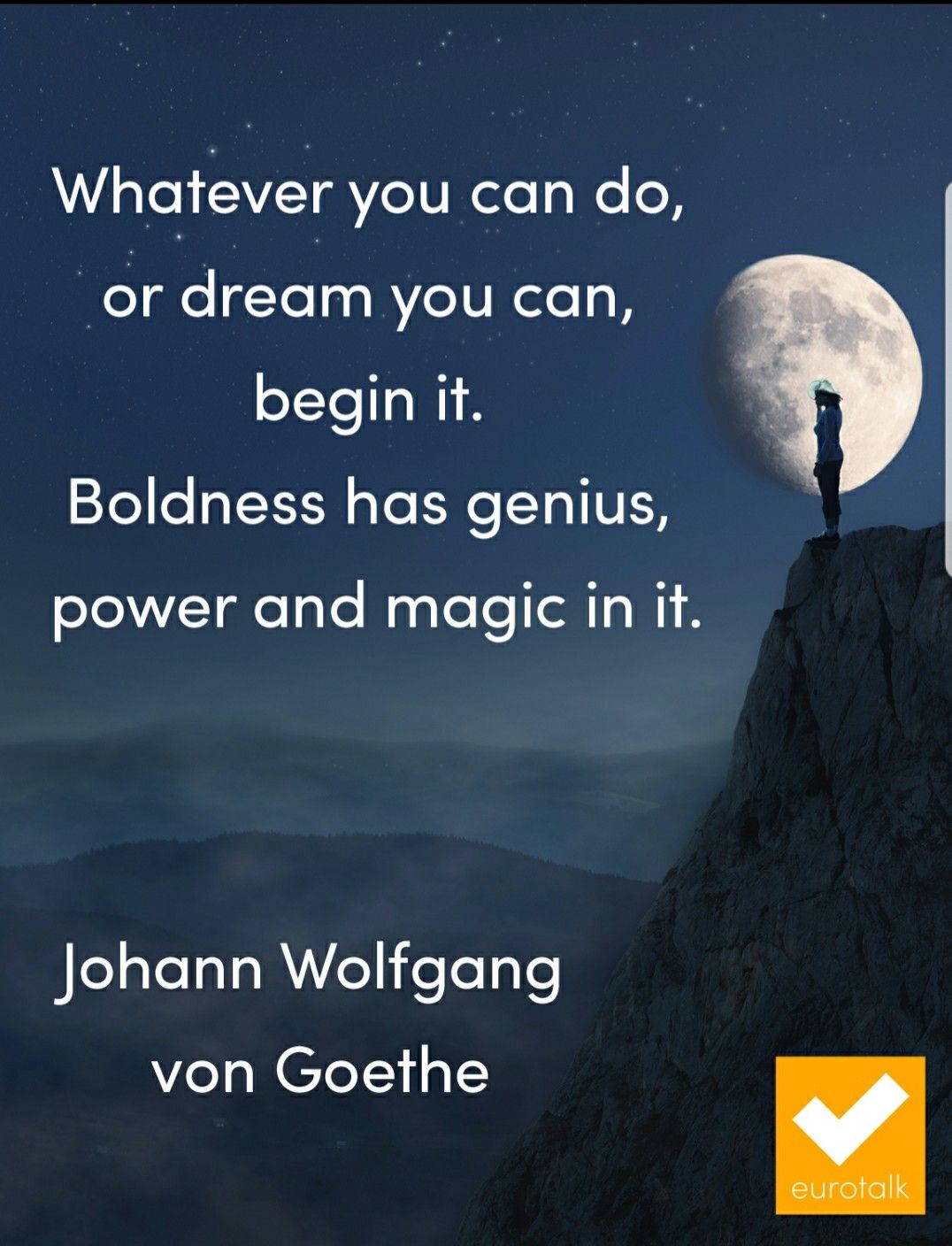 Pin by Stephanie Best on Great Quotes Moonlight quotes, Goethe