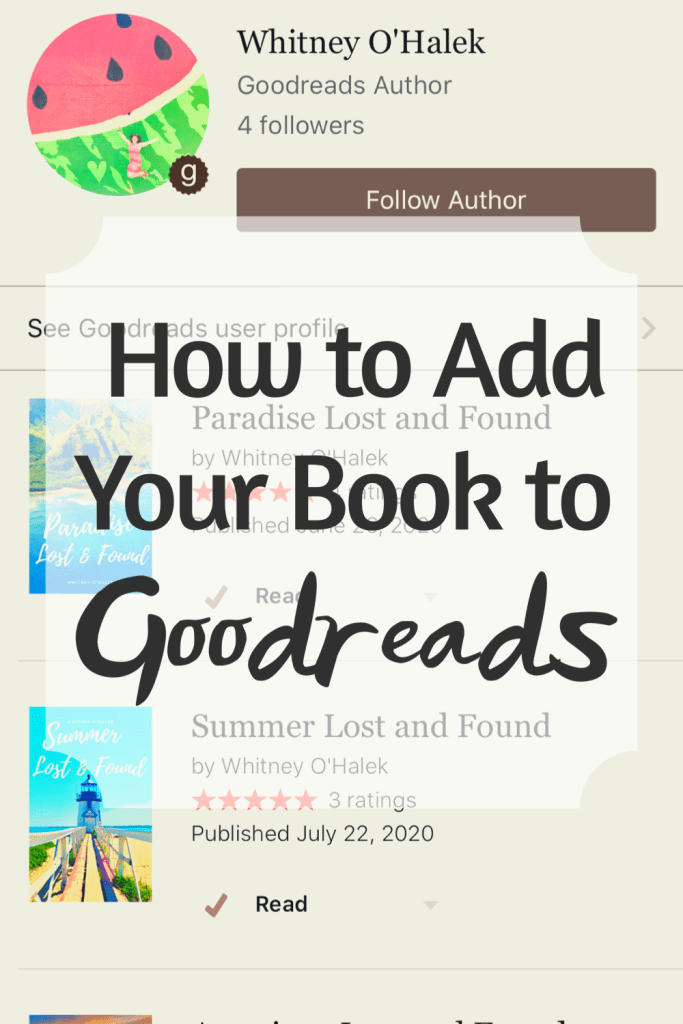 How to Add Your Book to Goodreads Quick Whit Travel Books